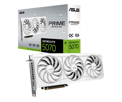 Karta graficzna ASUS GeForce RTX 5070 Prime OC White 12GB GDDR7 DLSS4 PRIME-RTX5070-O12G-WHITE